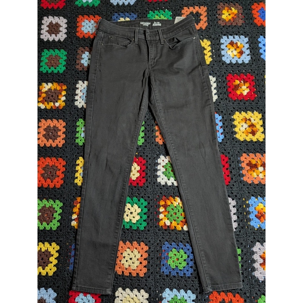 Levis Denizen Jeans 11M 30W 28L Black Denim High Rise Jegging Pants‎ Stretch